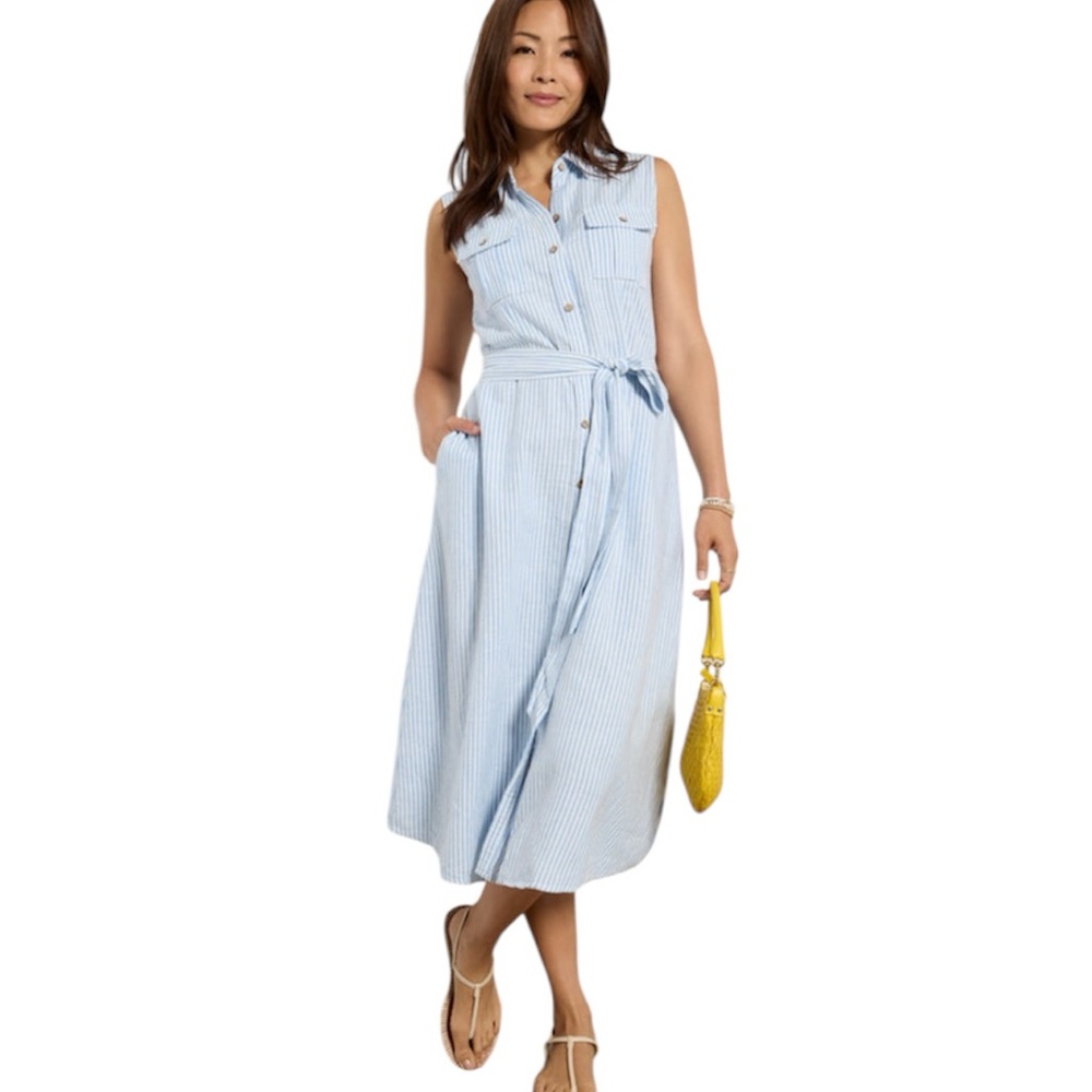 Kut From The Cloth Evereve Bowie Linen Button Down Shirt Dress